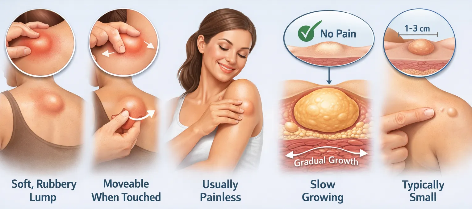 Lipoma Removal is often considered when symptoms like a soft, movable, painless lump that grows slowly under the skin begin to cause discomfort or concern.